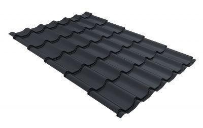 Металлочерепица Grand Line Classic PurPro RAL 7024 Мокрый асфальт