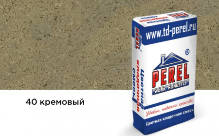 Цветная кладочная смесь Perel VL кремовая 25 кг Зима